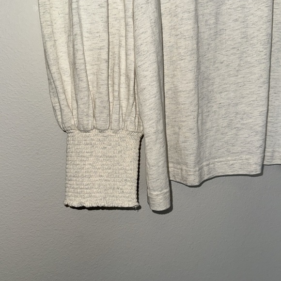 7 for all mankind 100% cotton long sleeve cream puff sleeve blouse, size small - Picture 3 of 10